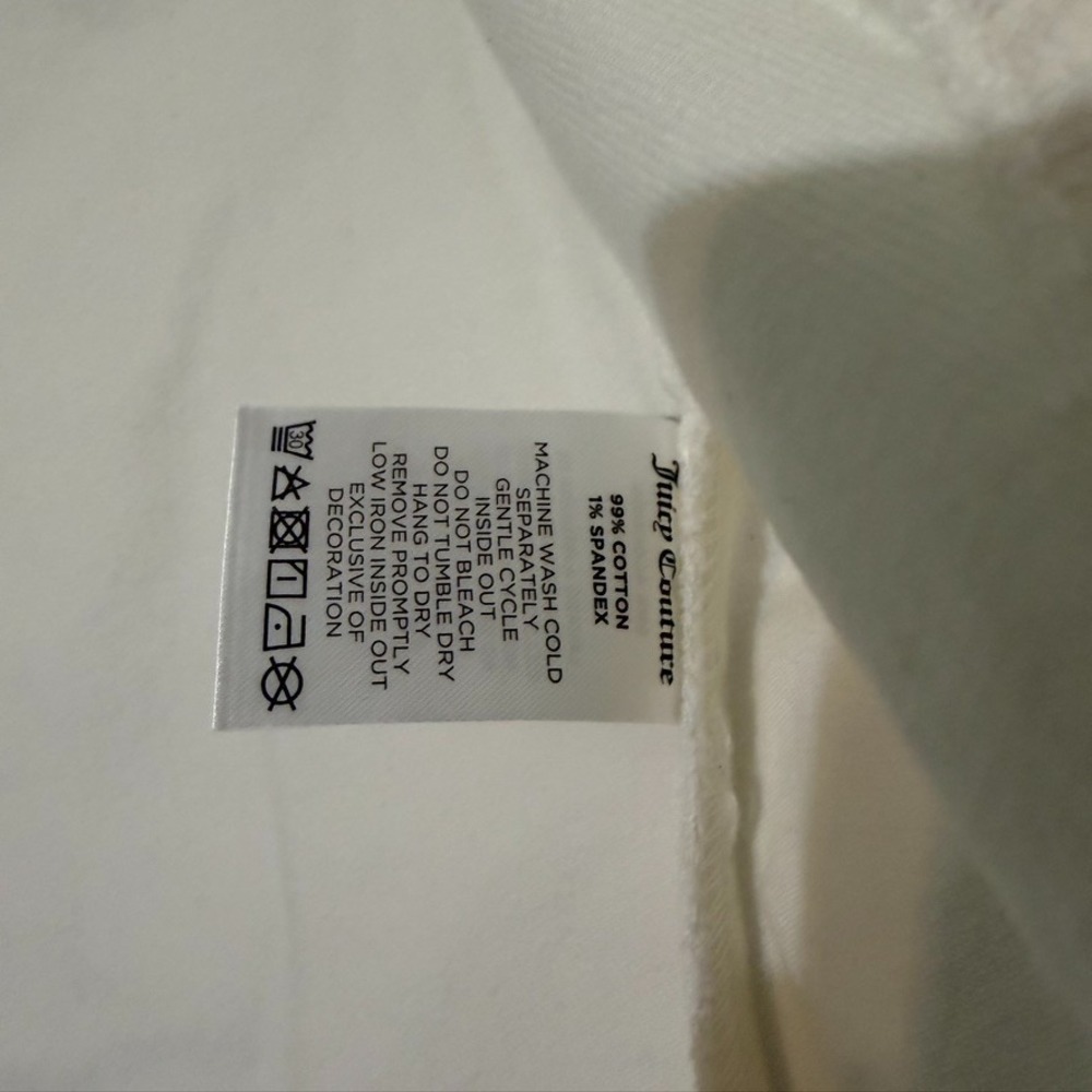 Juicy Couture White Denim Vest Women's Size M - Picture 7 of 7